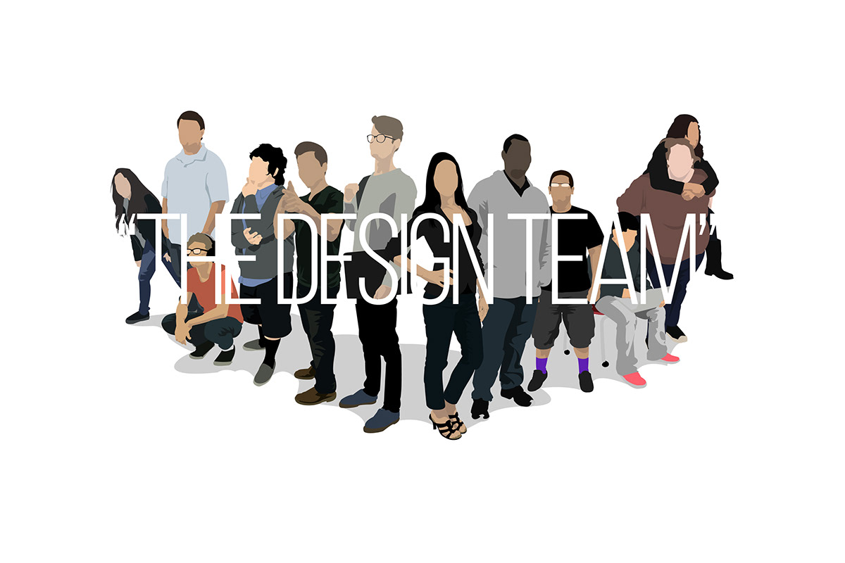 design graphic characters team artists vector Illustrator identity