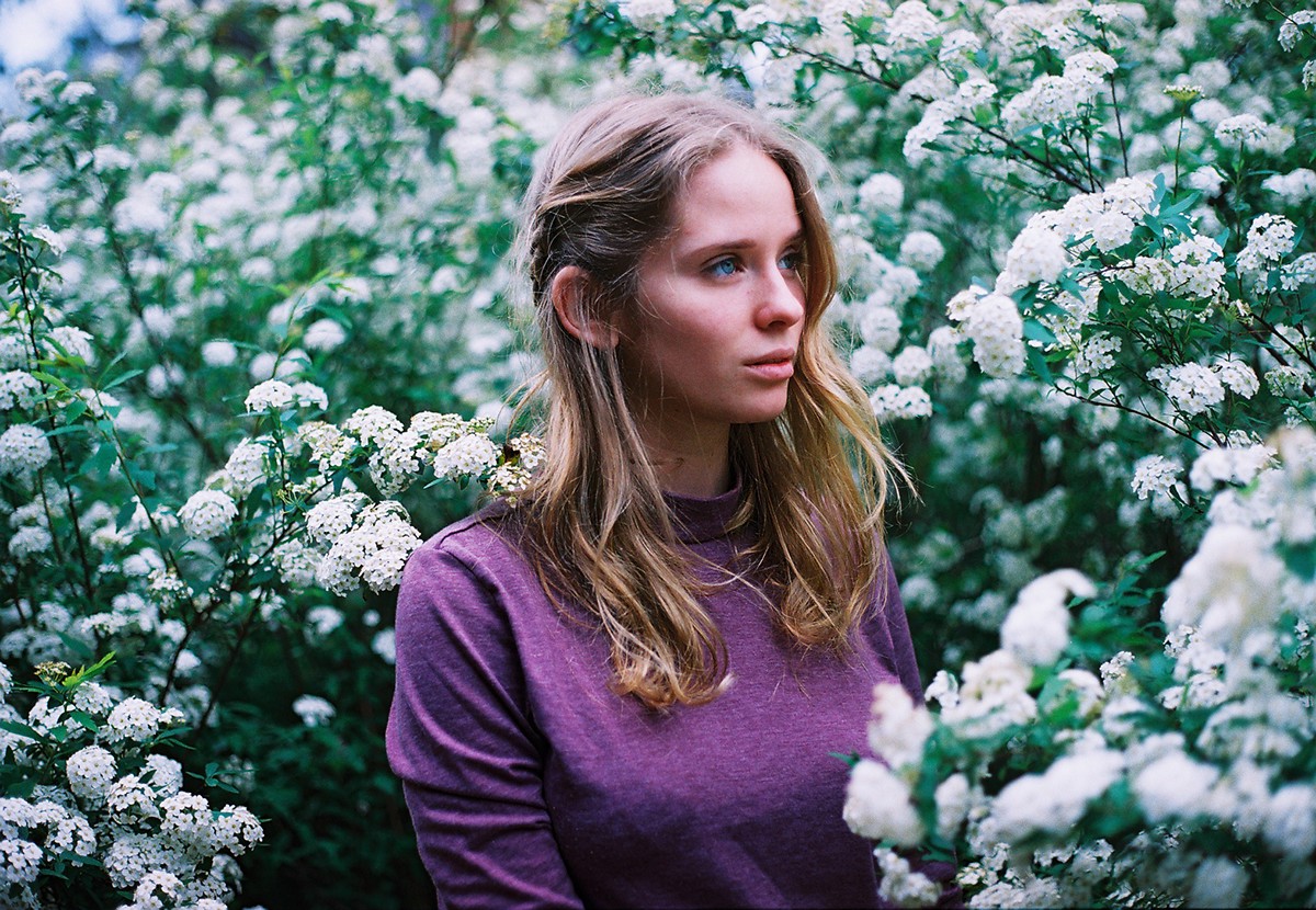 film photography portrait spring botanical sol anna