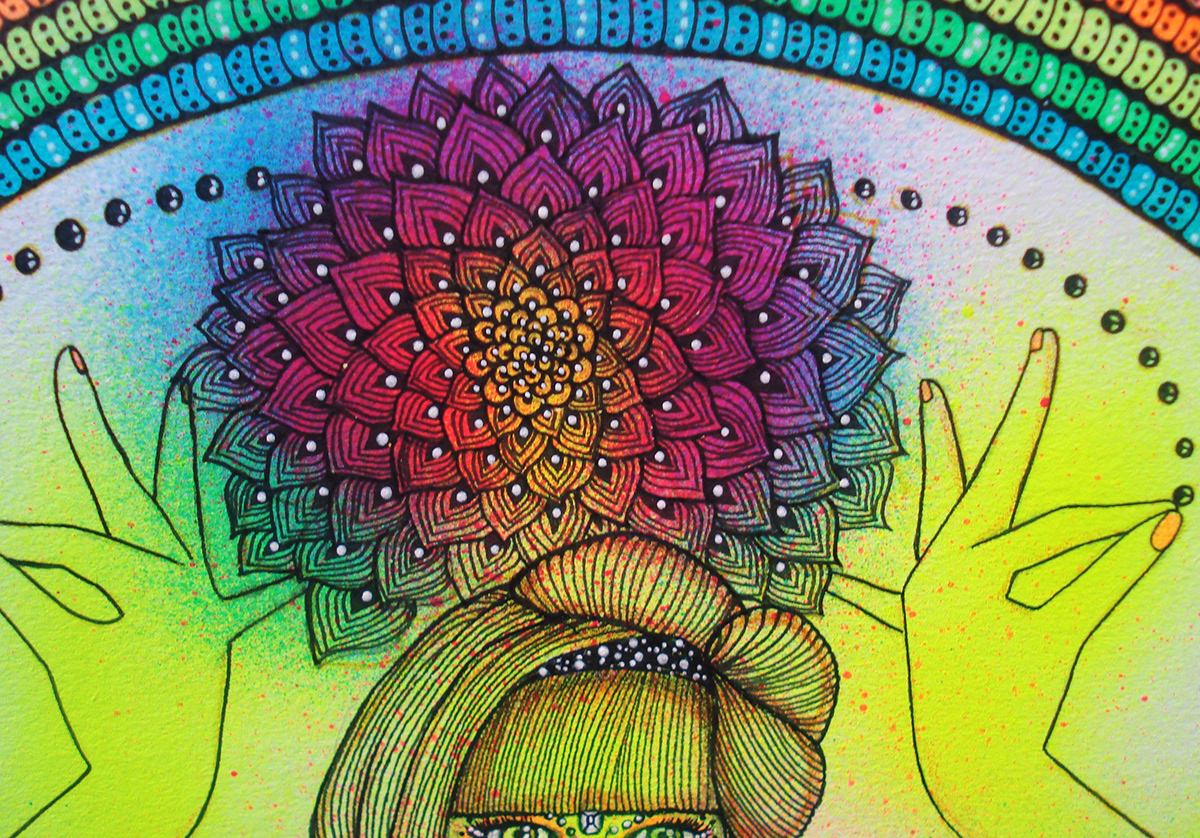 luna portnoi artist artist  rainbow detail Patterns mother