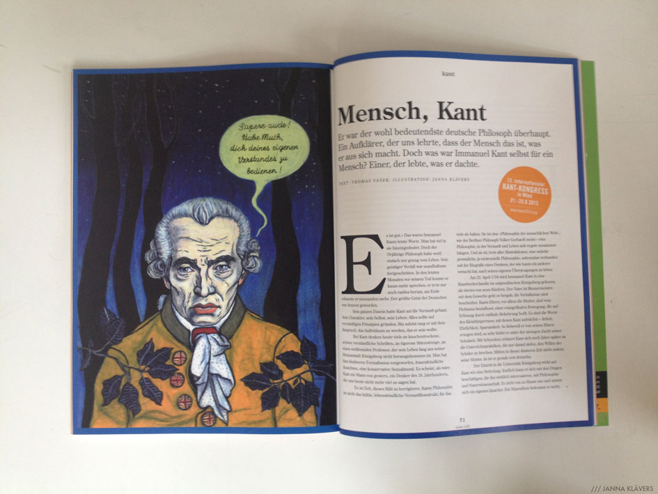 Immanuel Kant philosophy  hohe luft magazine portrait