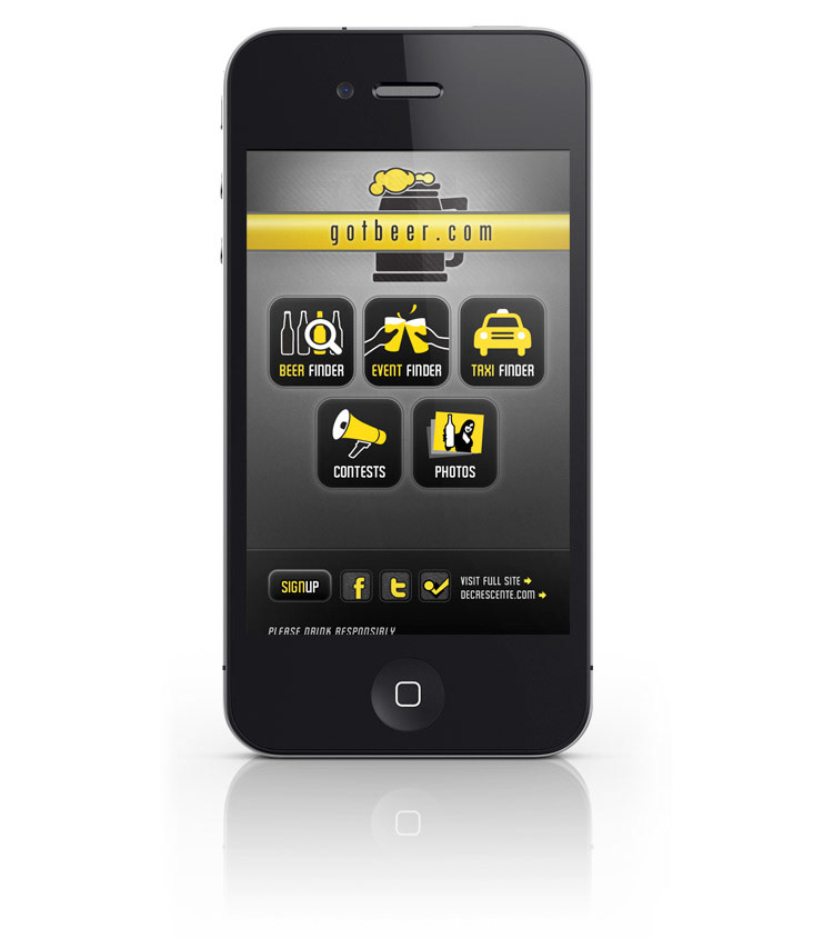 beer mobile web design Mobile Wireframes mobile app design
