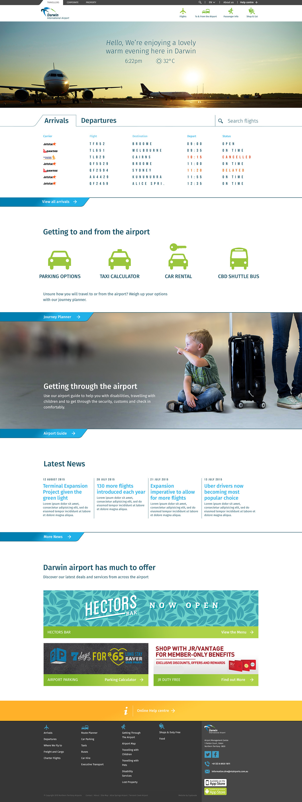 airport Website flight Web Design 