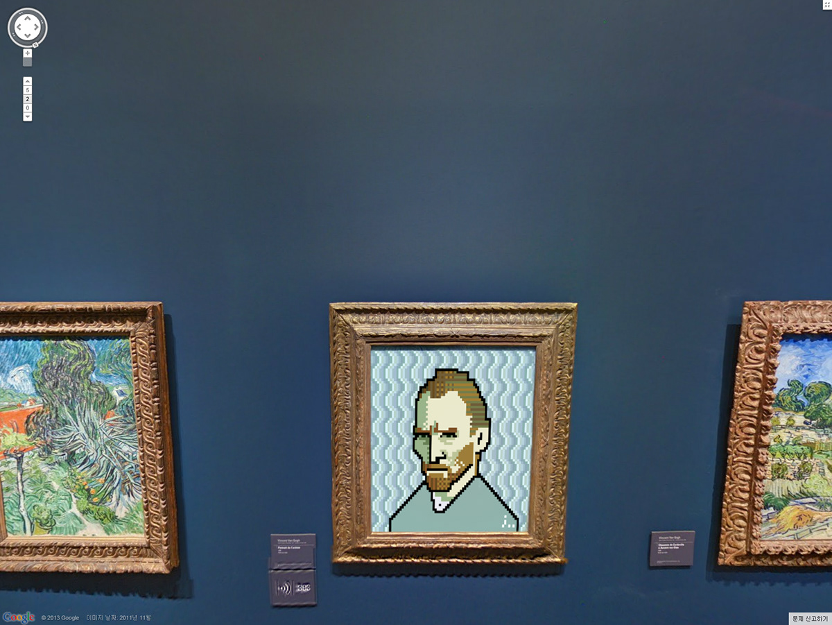pixel pixelart 8bit google museum Gogh virtual digital Project