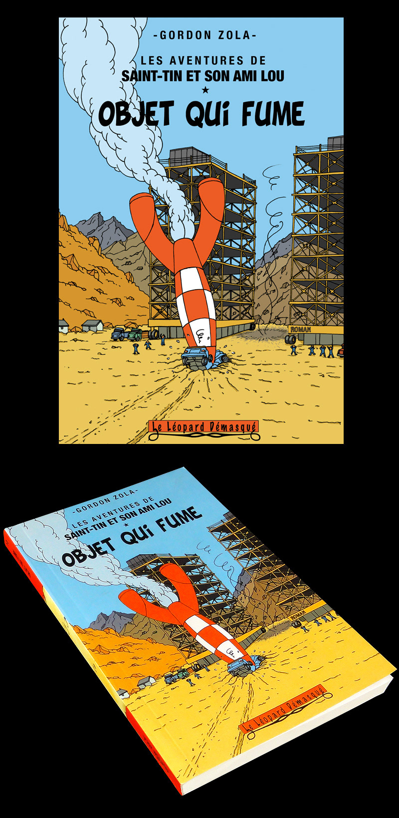Saint-Tin tintin book novels bd comics comic trip léopard masqué Collection Parody humor Tintin et Milou book cover couverture edition