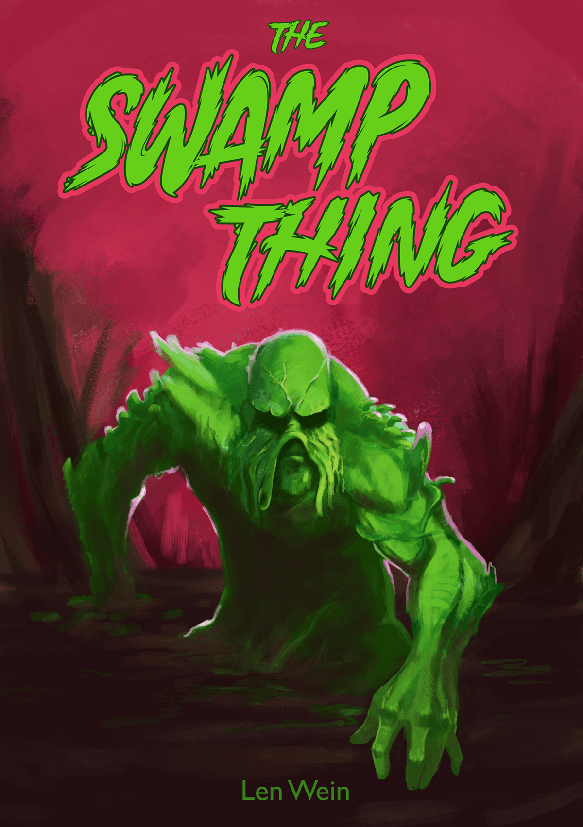 bookcover Capa capa de livro Digital Art  ILLUSTRATION  Livro Monstro do Pântano redesign Swamp Thing