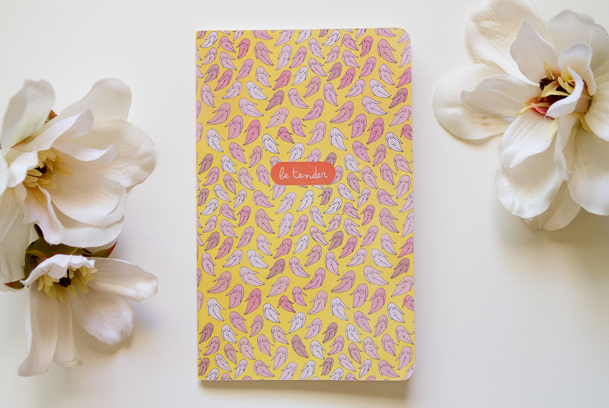 stationary girls pattern notebook sketchbook women nude floral pink journal Collection