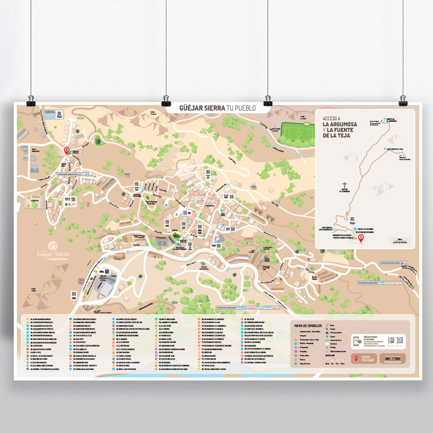 mapas maps señaletica rural pueblo