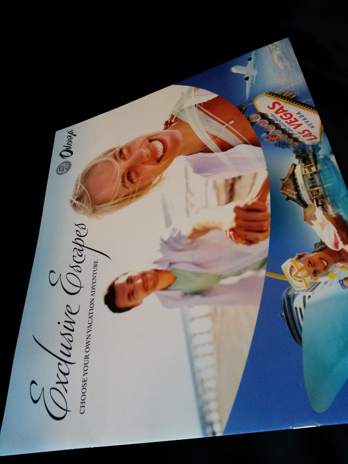 Vacation Folder marketing materials banners Table Talkers brochures be back cards English brochures