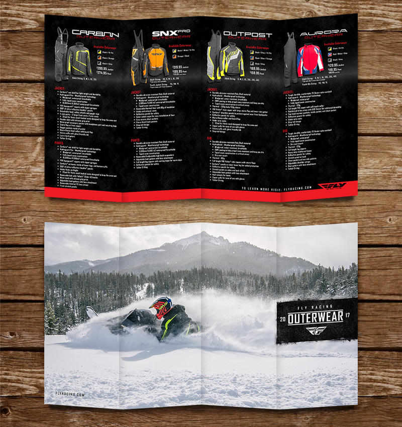 Fly snow snowmobile racewear brochure