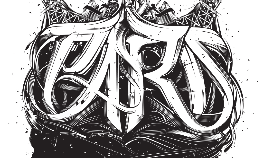 Paris kanye jay-z Kanye West lettering Clothing streetwear hip hop rap vector strokes details black Style calligraffiti