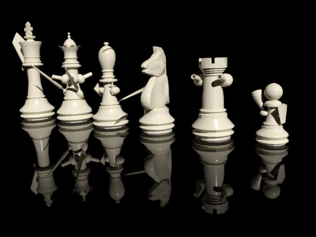 3D 3d studio 3D world 3ds 3dsmax 3dstudiomax chess lowpoly modeling modellazione