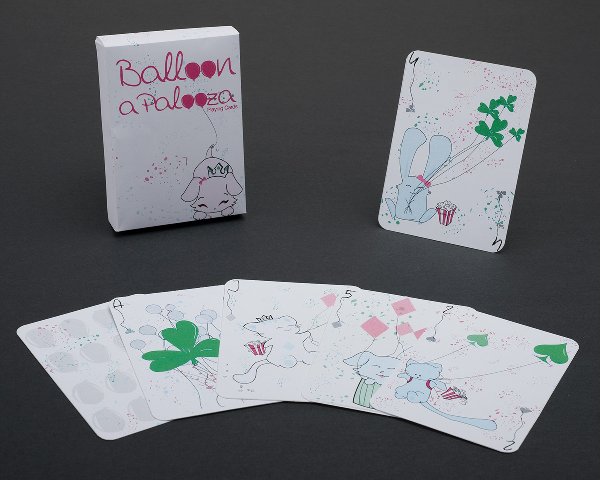 illustration design package design  Playing Cards Design for Kids