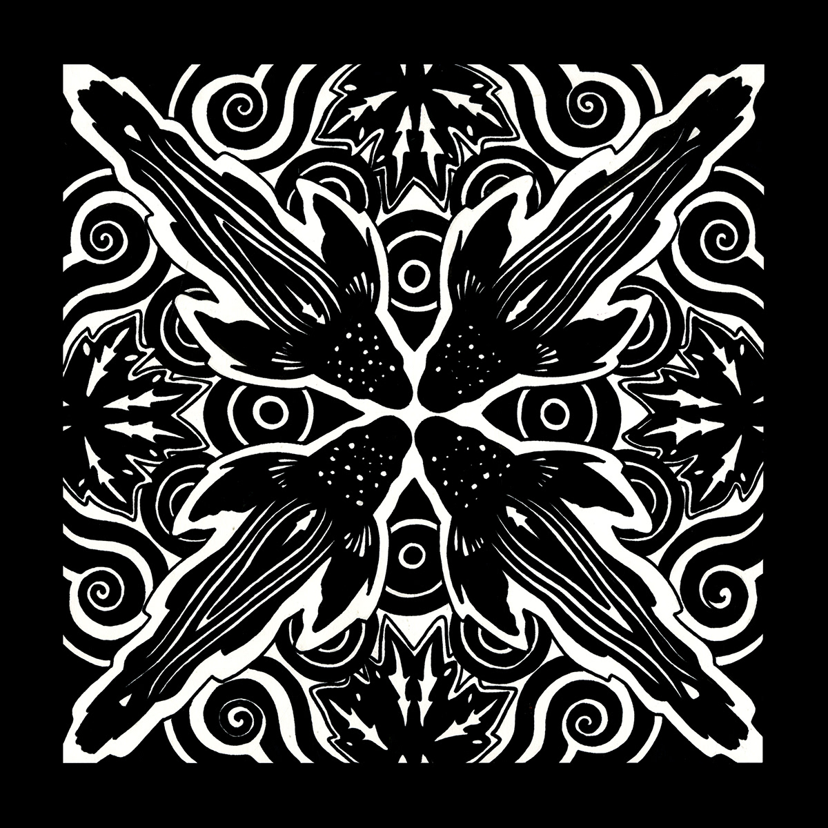 contrast black and white pattern  symmetry  Radial Symmetry surrealism  interior design  proportion
