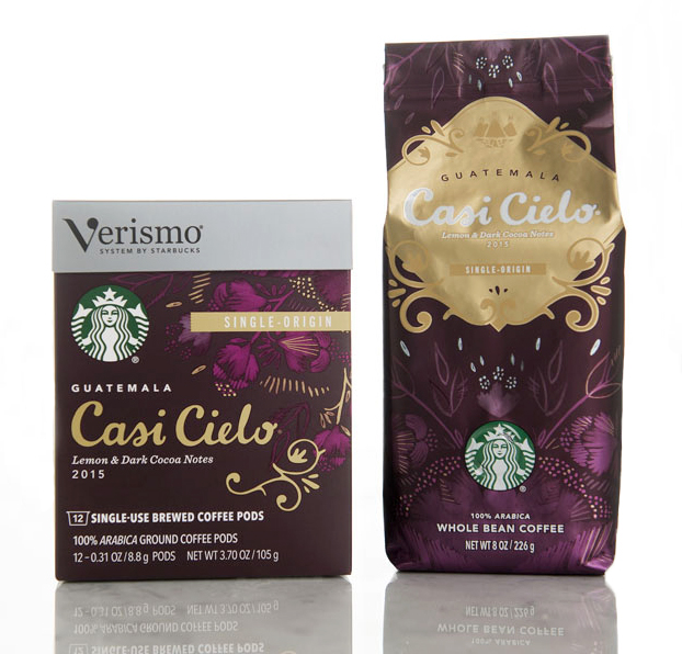 starbucks Single-serve Coffee Verismo kcups K-Cups casi cielo  Packaging Systems