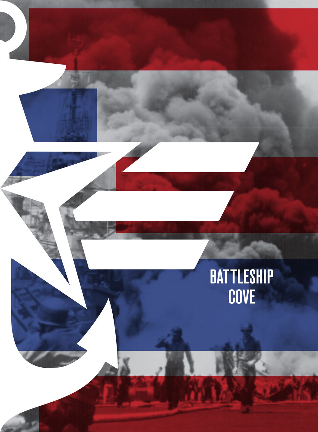 Portfolio Center Battleship Cove World War II logo design Hank Richardson brochure design storytelling   history