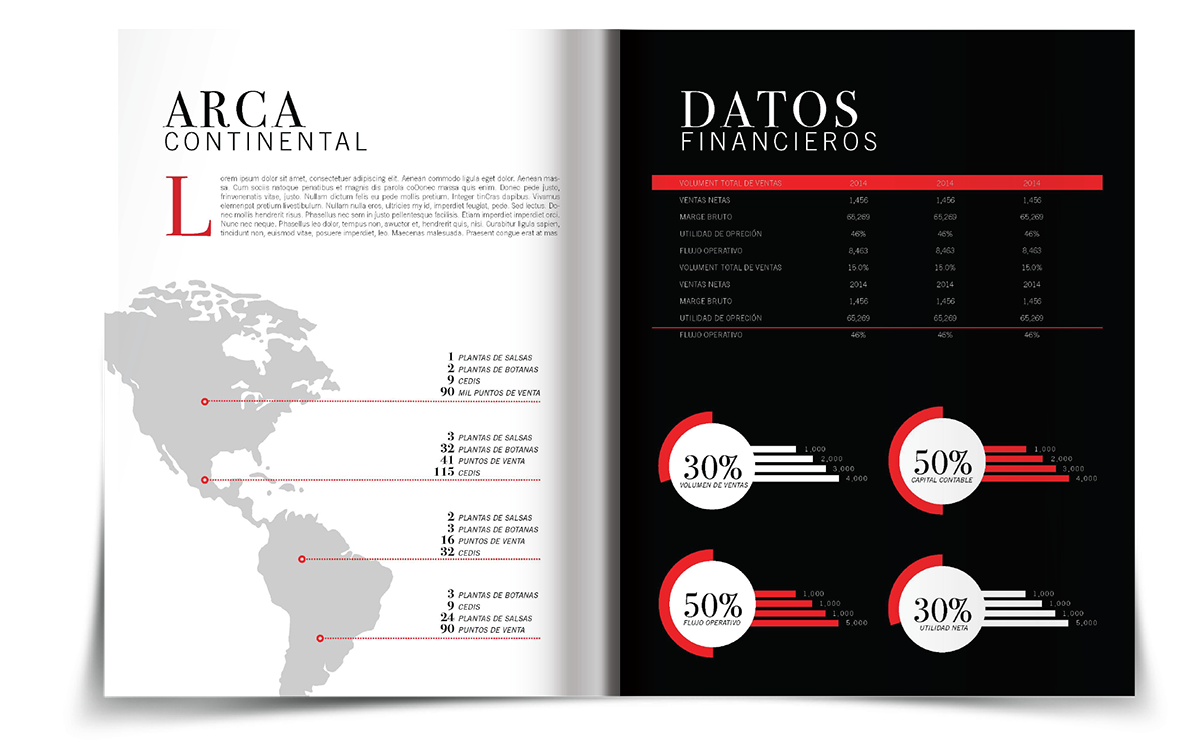 book annual report informe anual editorial design diseño graphic grafico Data ANNUAL report informe Anual arca