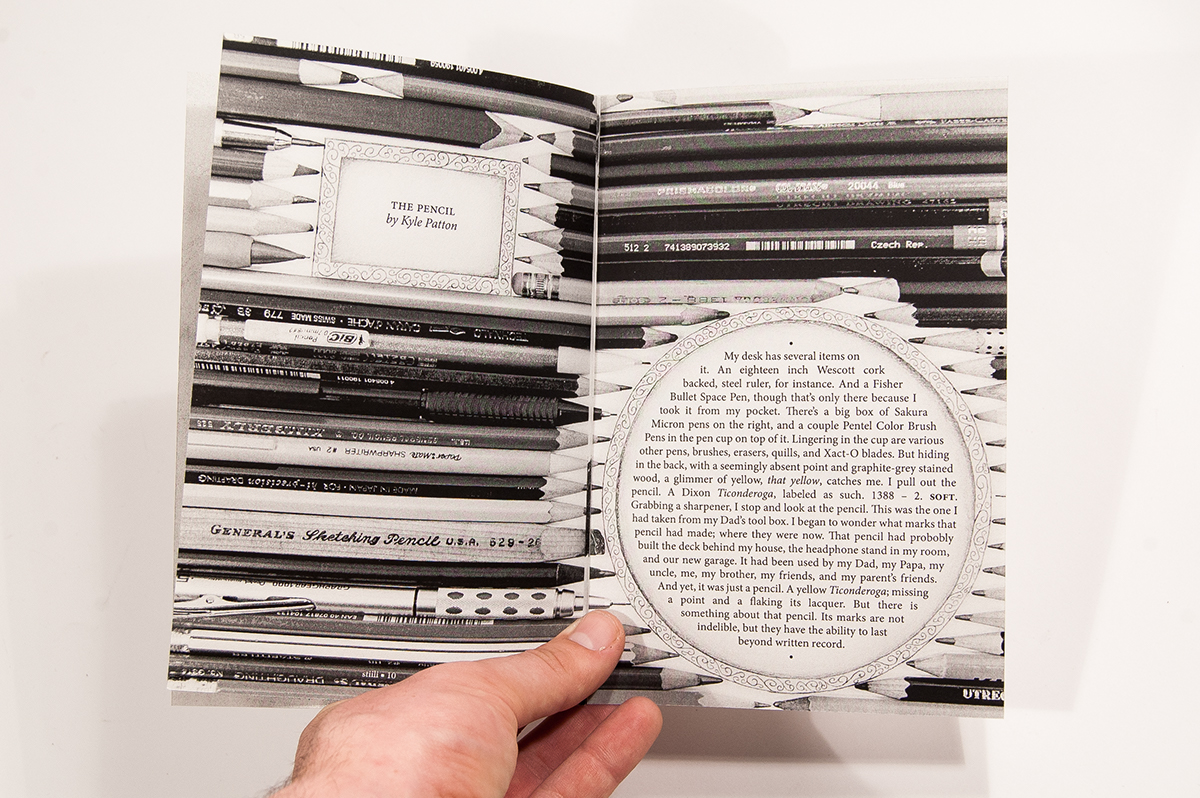 pencil mark making publication design graphic type Zine  package concept conceptual