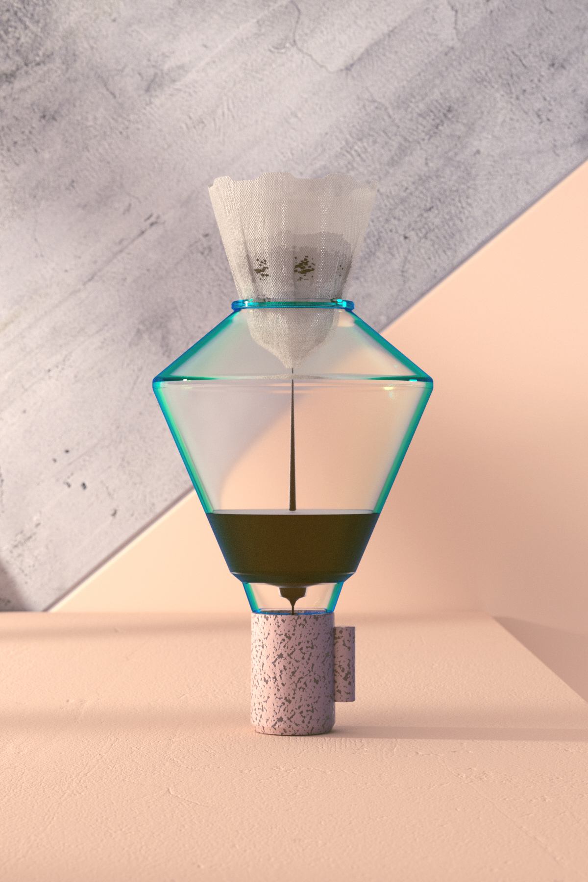 3D c4d Coffee octane CGI stone