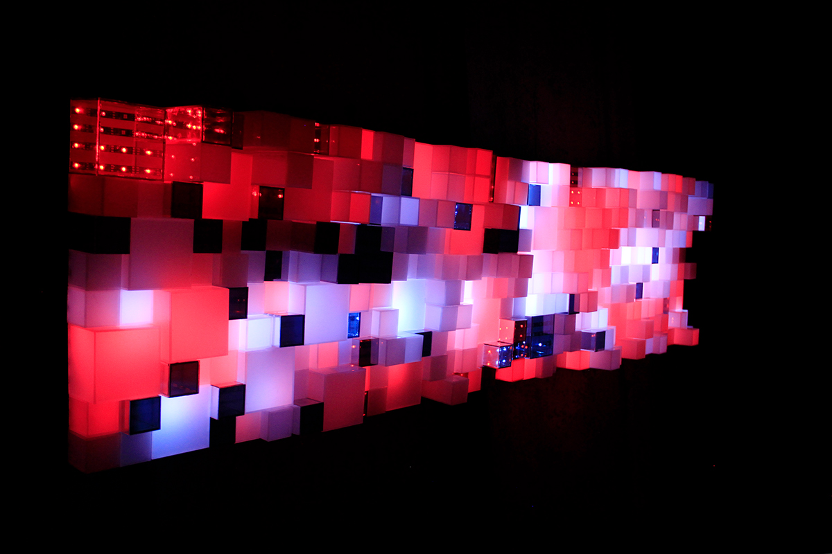 Adobe Portfolio processing light art Fadecandy max/msp led Data interactive light mars