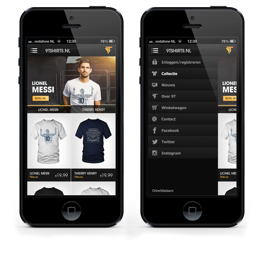 identity t-shirt  shirt  design  messi  henry  Concept  yellow  Black  orange football  soccer  clothing  webshop  label
