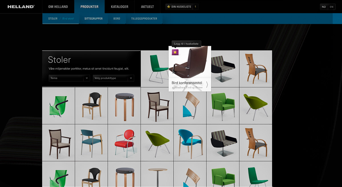 furniture minimalistic clean Scandinavian interaction design product Web