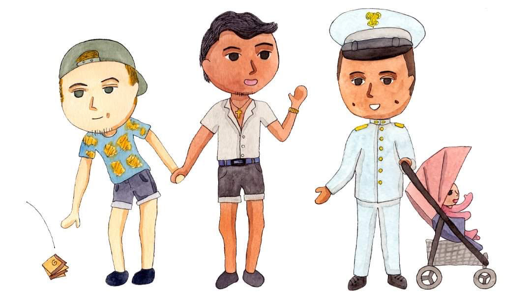 art Character design  Diversity ILLUSTRATION  LGBTQ peace people society story watercolor