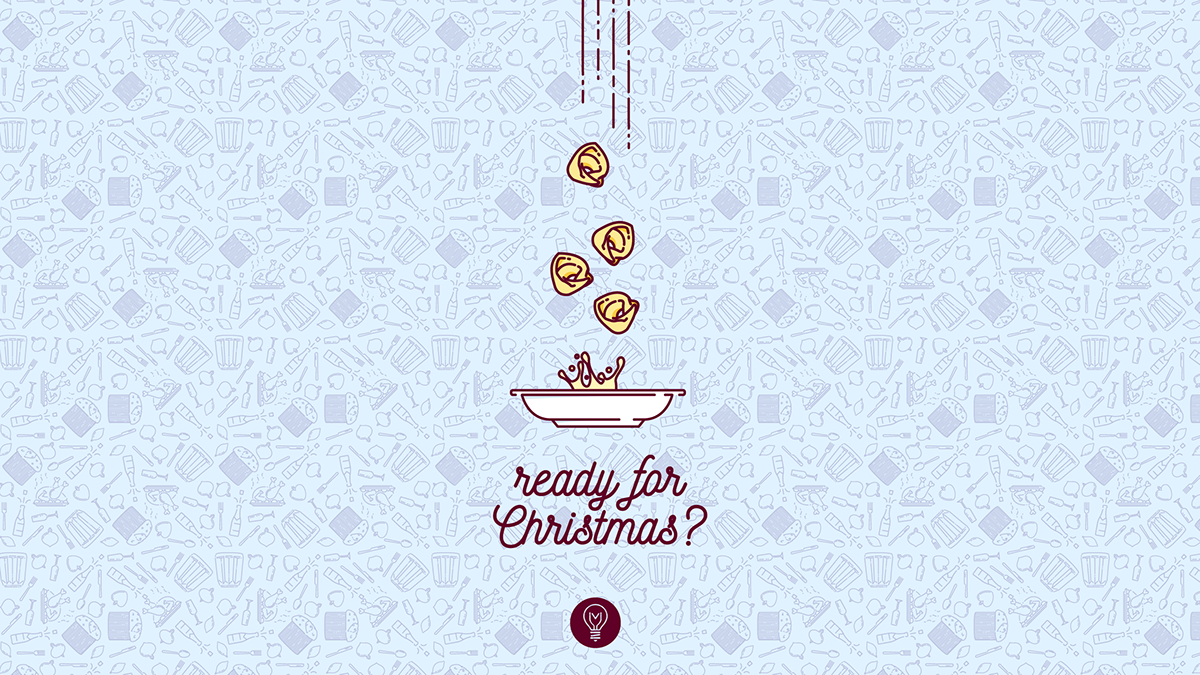 free wallpaper Christmas December tortellini pattern icons iphone iPad desktop