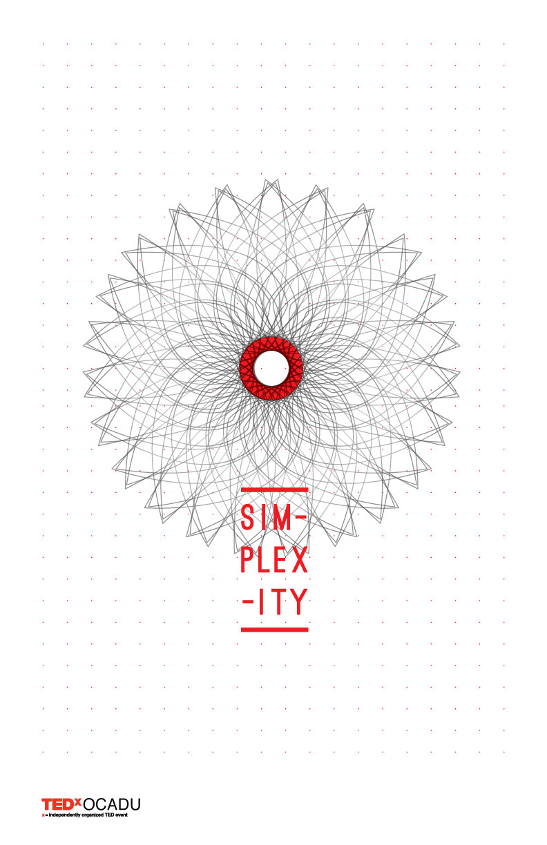 simplexity simplicity complexity shapes Patterns TEDx TED Talks conference banners Badges Program speakers