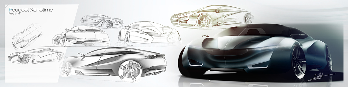 portfolio transportation design Ishak Belhout automotive   Renderings 3d modeling mock up