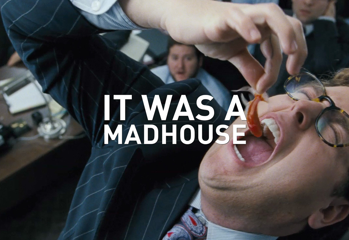 Wolf of Wall Street Movies Website mobile site gif
