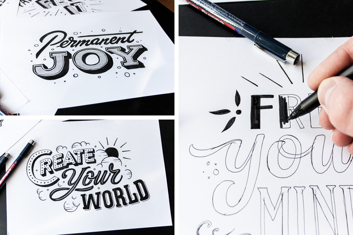 Handlettering lettering type HAND LETTERING Deutschland germany drawing letters trade fair Fair