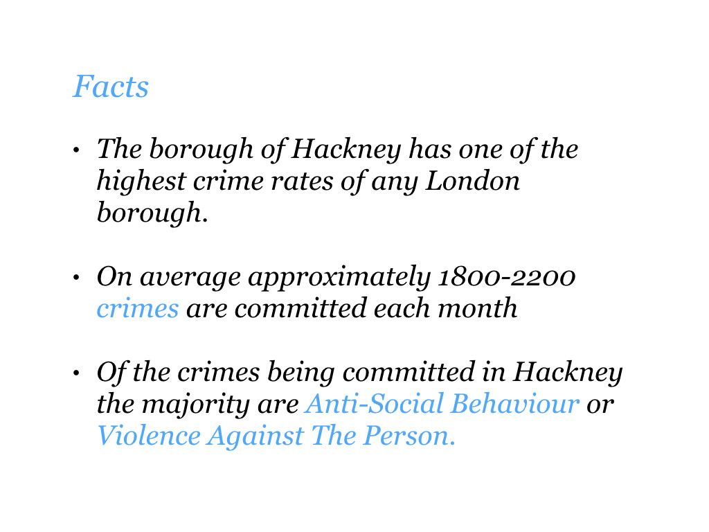 Hackney London crime app