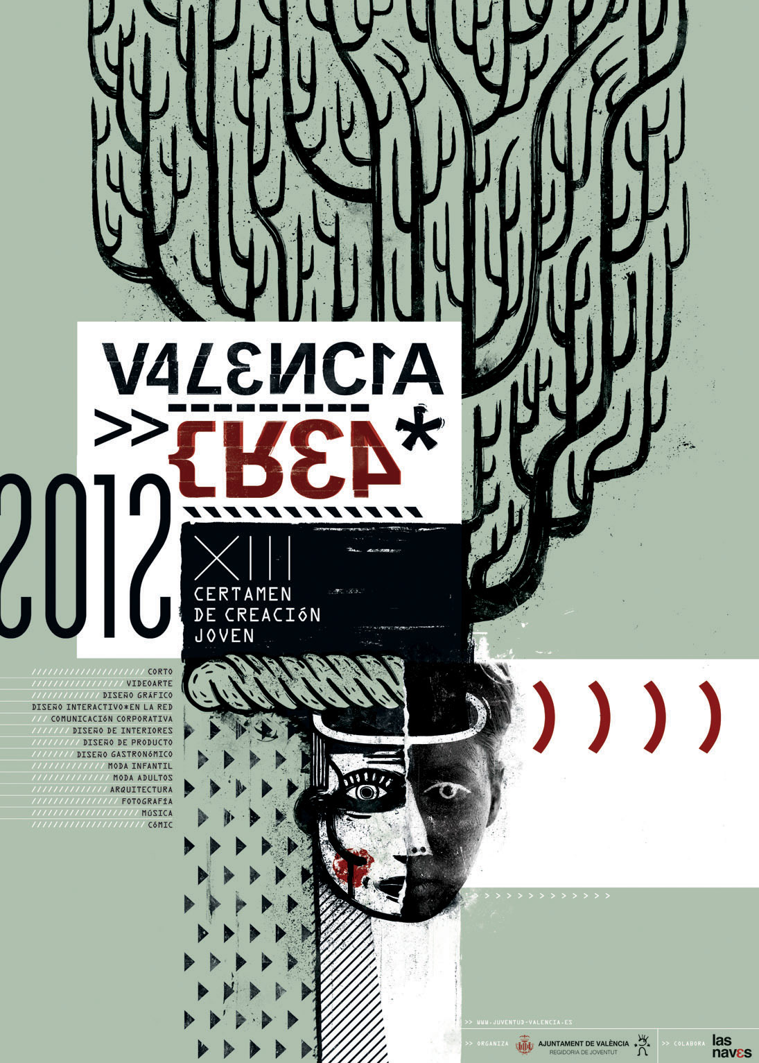 Valencia Crea 2012 editorial type aplications Promotion esxperimental   grunge