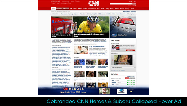 CNN CNN.com  iab  hover ads  Anthony Bourdain Olive Garden met life  intel nook  stella adams CNN Heroes  desktop web mobile web  app Subaru