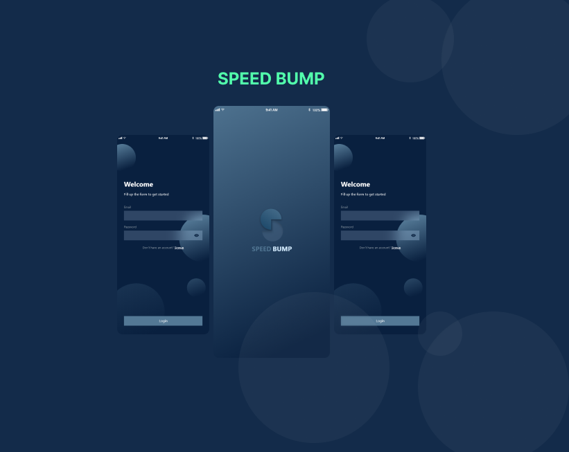 Mobile app UI/UX UX design Speed bumps