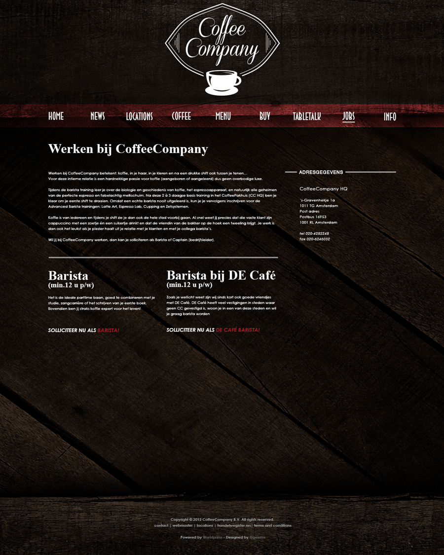cafe Love bar Food  drink dinner cozy Coffee Webdesign Website