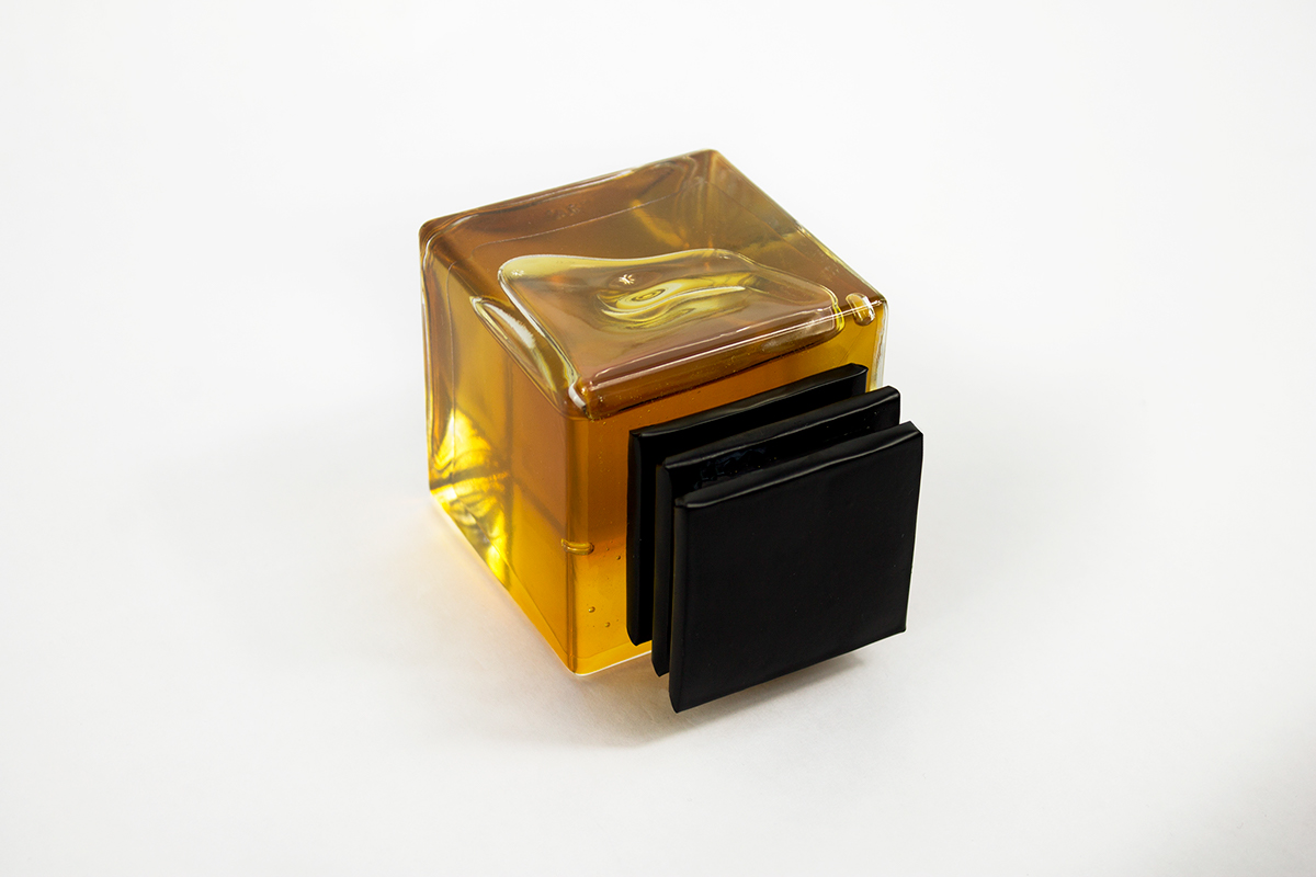 Packaging honey jewel gold square collector luxury branding  emballage holographic