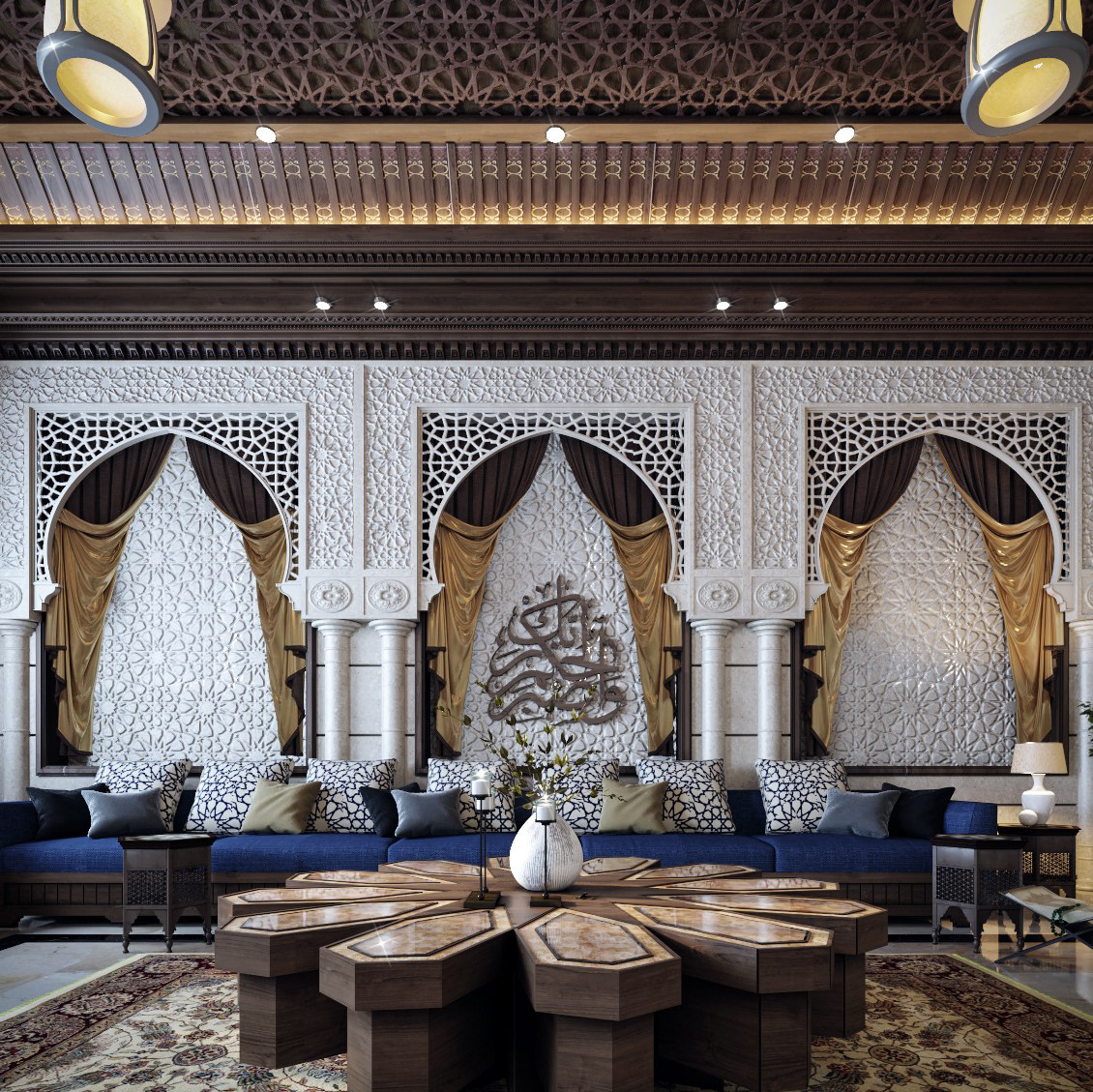 arabs art architecture Render 3D modern 3ds max interior design  vray living