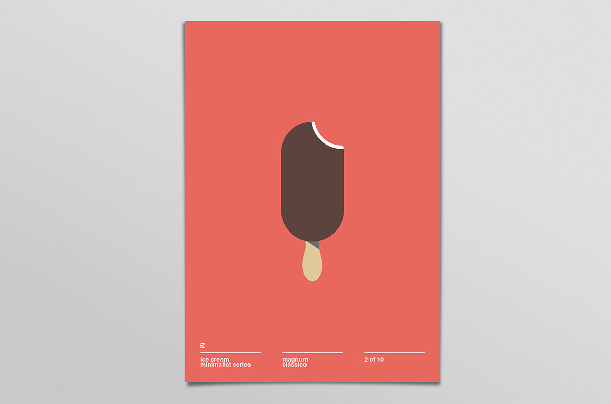 #poster #minimalist #series #design #graphic #icecream minimal poster series design graphicdesign icecream