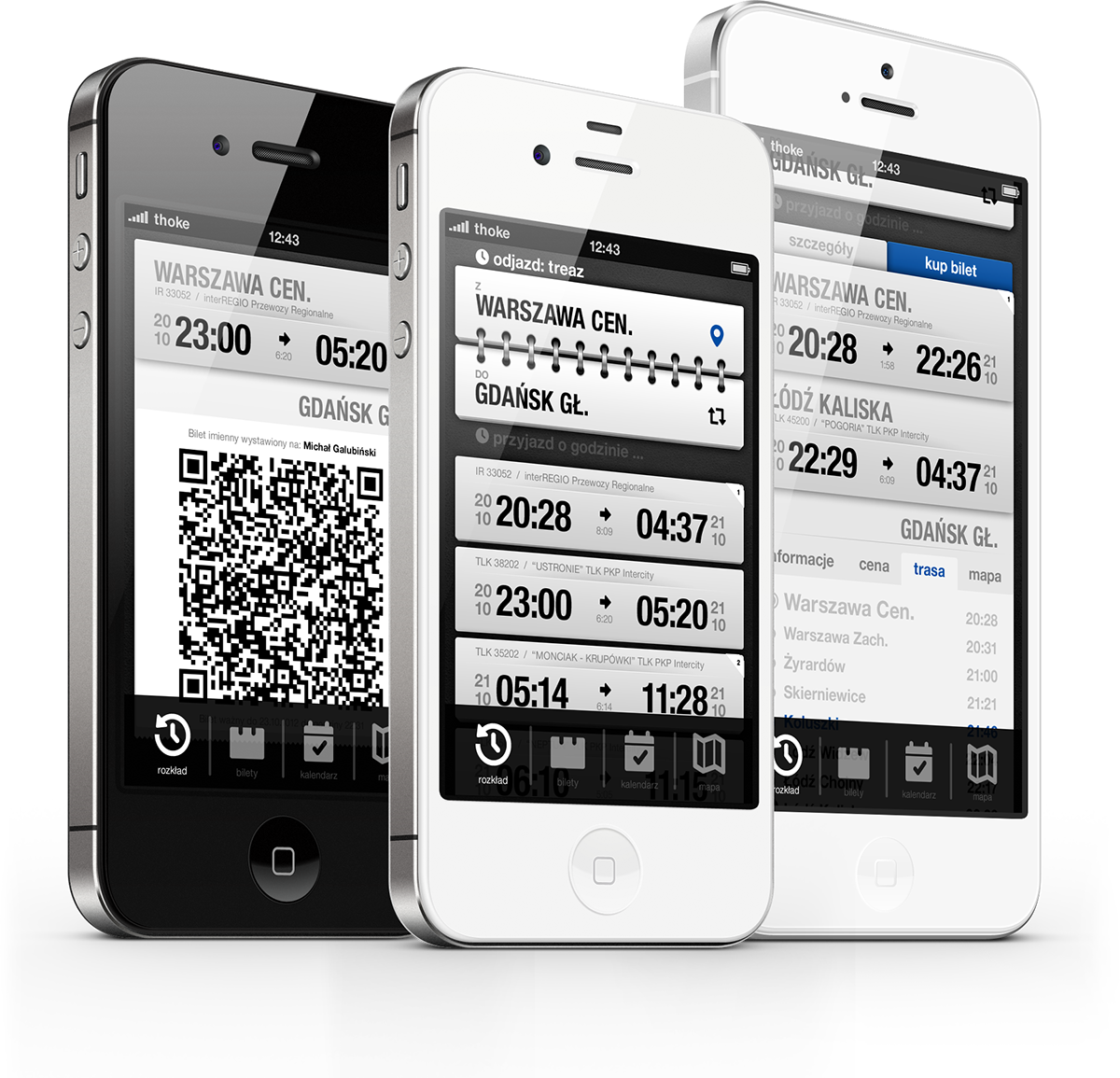 mobile  iOS app  Application iphone  train pkp