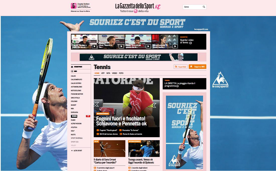 print Web stampa gazzetta sport gazzettadellosport Project giornale Quotidiano adobe InDesign photoshop creative creativo Internet