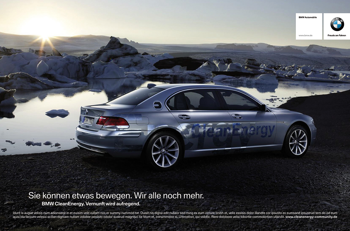 BMW clean energy iceland shooting