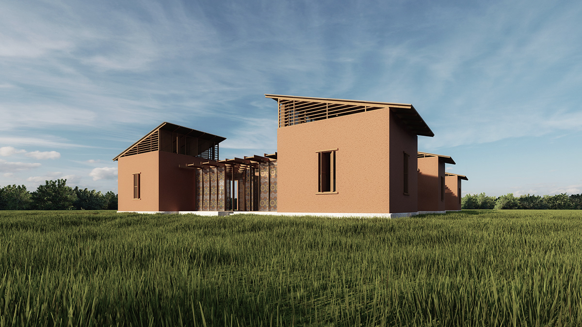 architecture build Competition earth environmental house Project rural senegal visualization