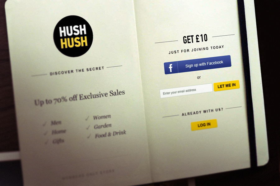 Web site hushhush discounts e-commers Deals