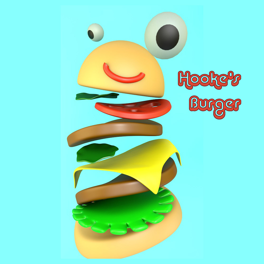 beverages burger Character Fast food Food  ham hambuger hotdog loop meat