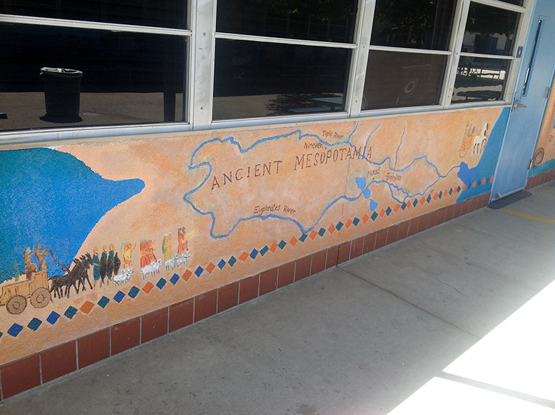 colina Colina Middle School David Legaspy III thousand oaks Mural Painting historical murals matthew