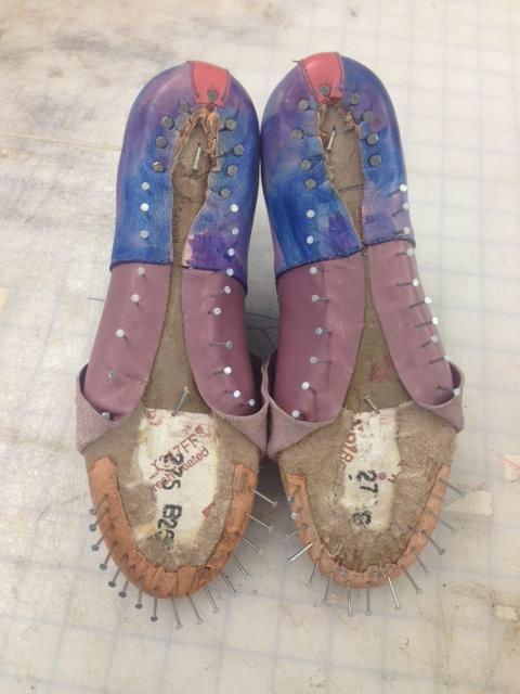 shoes handmade footwear dye paint sewing Lasting colorful whimsical design accessories accessorydesign interesting eclectic Derbys