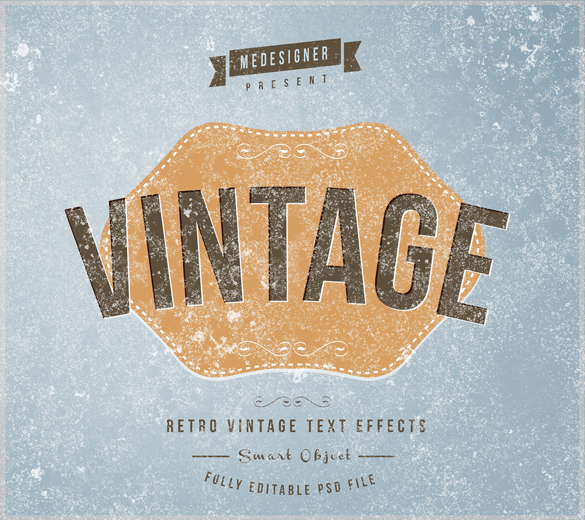3D add-on lettering Logotype photoshop Retro template text effect typography   vintage