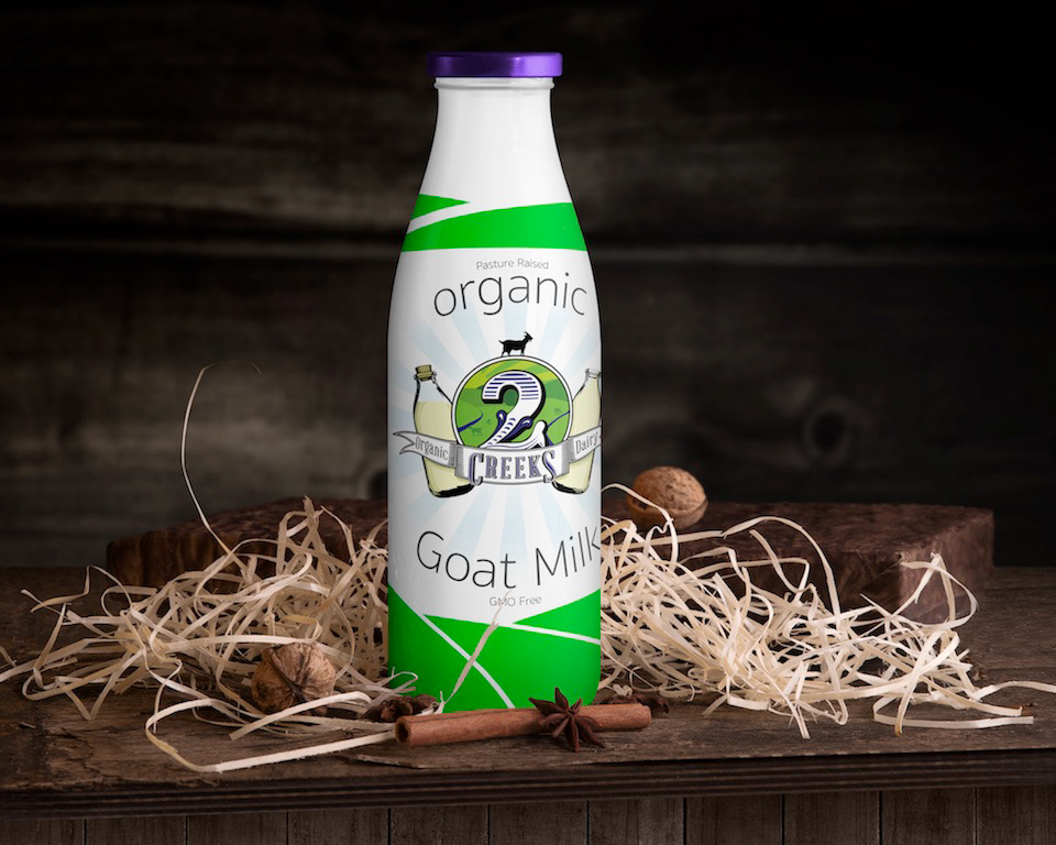 logo organic goat milk Label merchandise business card presence