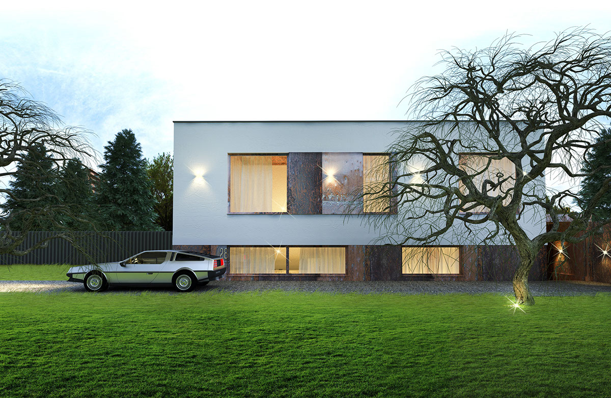 Project architecture visualization interior design  modern Render 3ds max corona archviz kaleniukarchitect